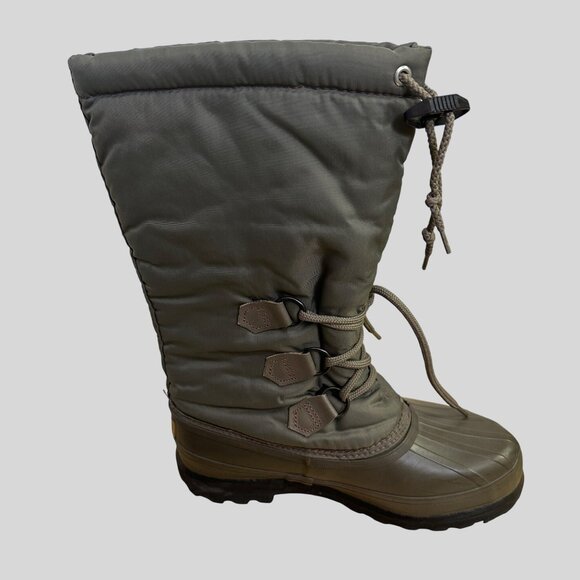 Sorel Women's Insulated Waterproof Winter Boots with Leg Warmers Size 8 Green - Picture 1 of 12